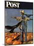 "Scarecrow," Saturday Evening Post Cover, October 26, 1946-John Atherton-Mounted Premium Giclee Print