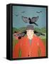 Scarecrow Top-Stephen Huneck-Framed Stretched Canvas