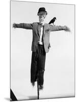 Scarecrow with Crow on His Shoulder-null-Mounted Photographic Print