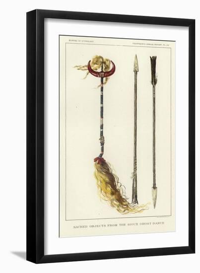 Scared Objects from the Sioux Ghost Dance-null-Framed Giclee Print