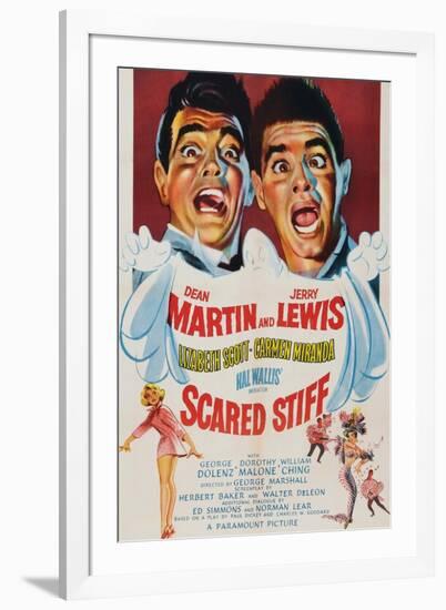 Scared Stiff, Dean Martin, Jerry Lewis, 1953-null-Framed Art Print