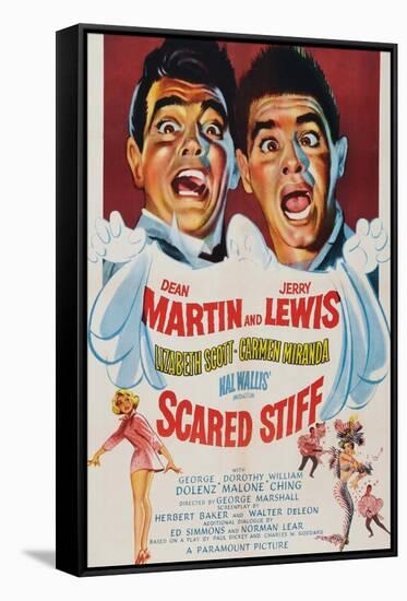 Scared Stiff, Dean Martin, Jerry Lewis, 1953-null-Framed Stretched Canvas