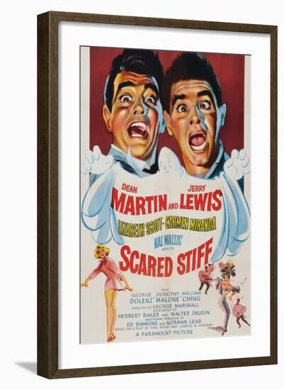 Scared Stiff, Dean Martin, Jerry Lewis, 1953-null-Framed Art Print