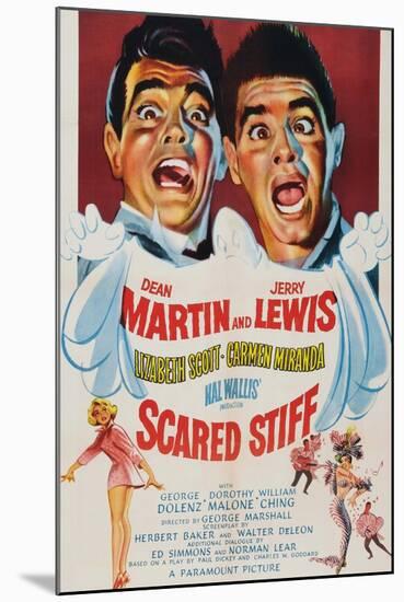 Scared Stiff, Dean Martin, Jerry Lewis, 1953-null-Mounted Art Print