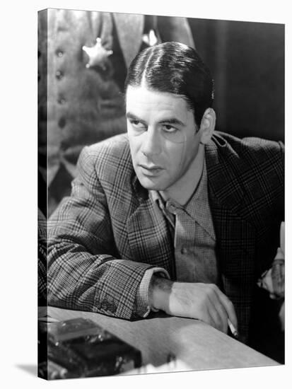 SCARFACE, 1932 directed by HOWAR HAWKS AND RICHARD ROSSON Paul Muni (b/w photo)-null-Stretched Canvas