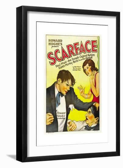 Scarface, 1932, Directed by Howard Hawks-null-Framed Premium Giclee Print