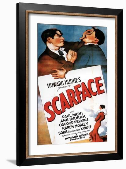 Scarface, 1932, Directed by Howard Hawks-null-Framed Giclee Print