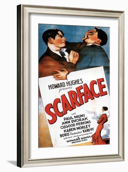 Scarface, 1932, Directed by Howard Hawks-null-Framed Giclee Print