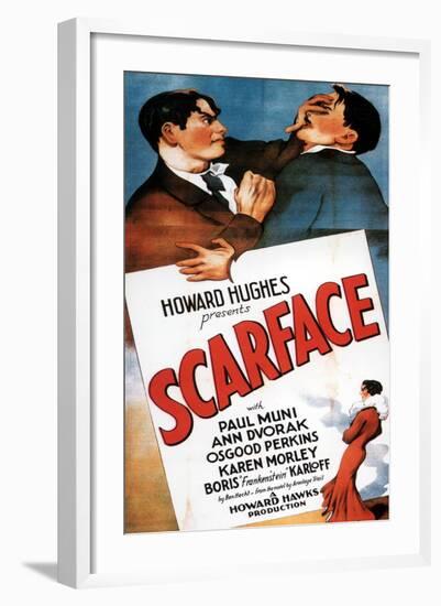 Scarface, 1932, Directed by Howard Hawks-null-Framed Giclee Print