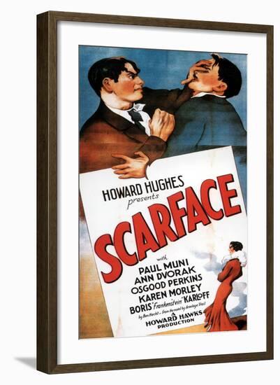 Scarface, 1932, Directed by Howard Hawks-null-Framed Giclee Print