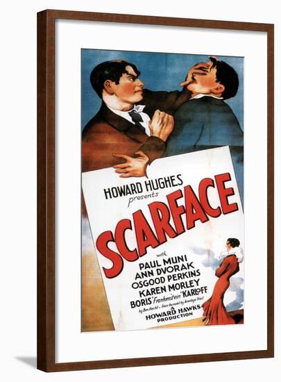 Scarface, 1932, Directed by Howard Hawks-null-Framed Giclee Print