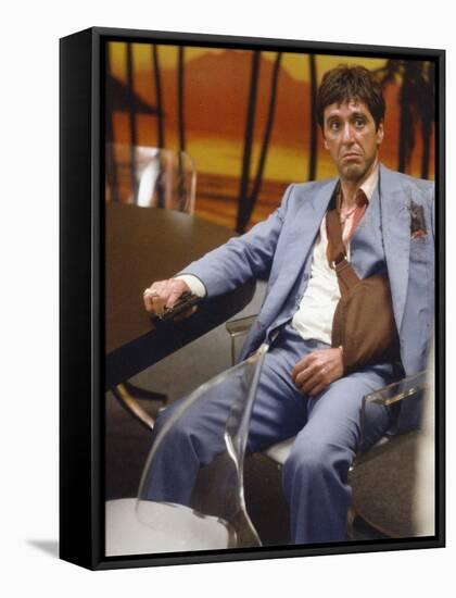 SCARFACE, 1983 directed by BRIAN by PALMA Al Pacino (photo)-null-Framed Stretched Canvas