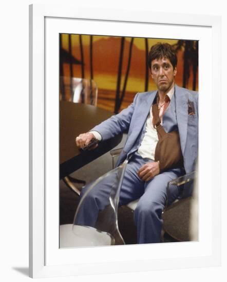 SCARFACE, 1983 directed by BRIAN by PALMA Al Pacino (photo)-null-Framed Photo