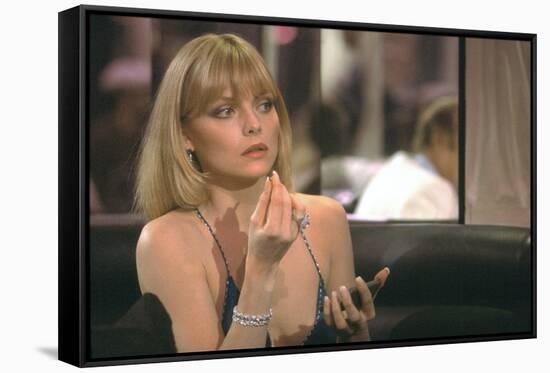 SCARFACE, 1983 directed by BRIAN by PALMA Michelle Pfeiffer (photo)-null-Framed Stretched Canvas