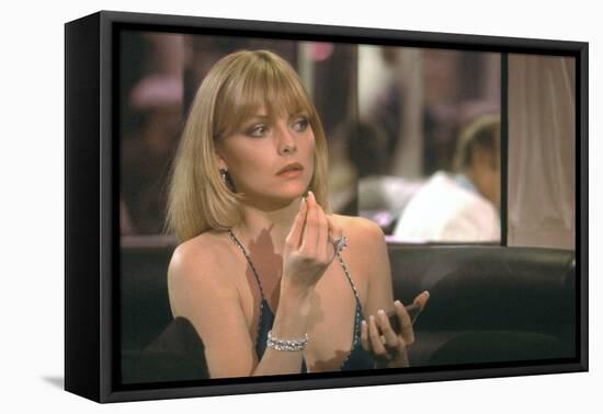 SCARFACE, 1983 directed by BRIAN by PALMA Michelle Pfeiffer (photo)-null-Framed Stretched Canvas