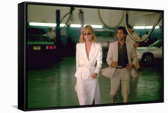 SCARFACE, 1983 directed by BRIAN by PALMA Michelle Pfeiffer (photo)-null-Framed Stretched Canvas