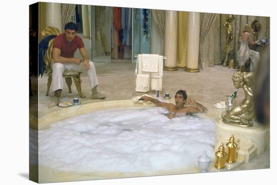 SCARFACE, 1983 directed by BRIAN by PALMA Steven Bauer and Al Pacino (photo)-null-Stretched Canvas