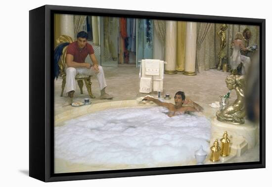 SCARFACE, 1983 directed by BRIAN by PALMA Steven Bauer and Al Pacino (photo)-null-Framed Stretched Canvas