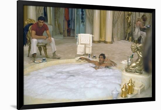 SCARFACE, 1983 directed by BRIAN by PALMA Steven Bauer and Al Pacino (photo)-null-Framed Photo