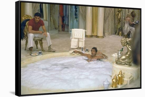 SCARFACE, 1983 directed by BRIAN by PALMA Steven Bauer and Al Pacino (photo)-null-Framed Stretched Canvas
