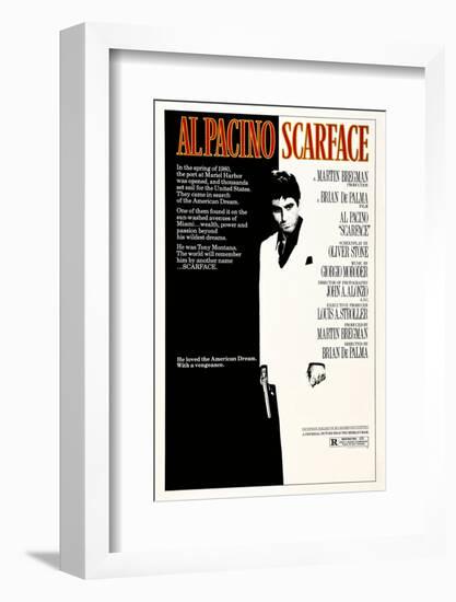 scarface [1983], directed by BRIAN DE PALMA.-null-Framed Photographic Print