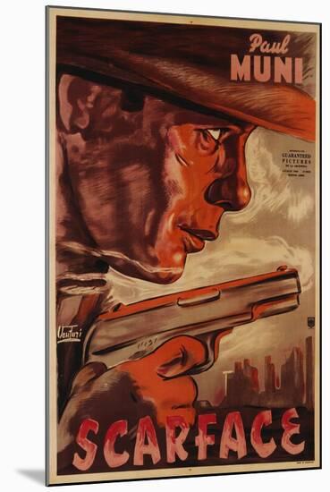 Scarface Movie Poster-Osvaldo Venturi-Mounted Giclee Print