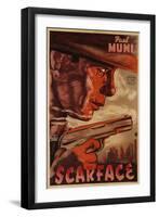 Scarface Movie Poster-Osvaldo Venturi-Framed Giclee Print