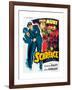 SCARFACE, Paul Muni on French poster art, 1932.-null-Framed Art Print