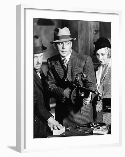 Scarface, Vince Barnett, Paul Muni, Karen Morley, 1932-null-Framed Photo