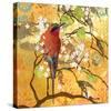 Scarlet Bee Eater-null-Stretched Canvas