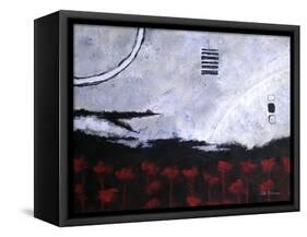 Scarlet Creation II-Herb Dickinson-Framed Stretched Canvas