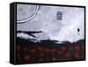 Scarlet Creation II-Herb Dickinson-Framed Stretched Canvas