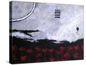 Scarlet Creation II-Herb Dickinson-Stretched Canvas