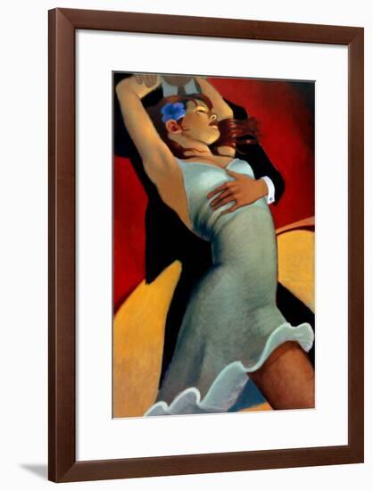 Scarlet Dancer-Bill Brauer-Framed Art Print