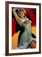 Scarlet Dancer-Bill Brauer-Framed Art Print