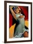 Scarlet Dancer-Bill Brauer-Framed Art Print