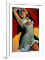 Scarlet Dancer-Bill Brauer-Framed Art Print