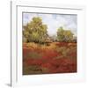 Scarlet Fields I-Maija Baynes-Framed Giclee Print