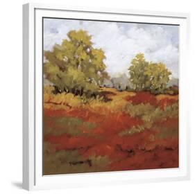 Scarlet Fields I-Maija Baynes-Framed Giclee Print