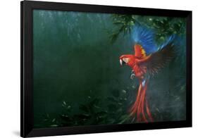 Scarlet Macaw 2-Michael Jackson-Framed Giclee Print