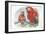 Scarlet Macaw Ara Macao with Chick-null-Framed Giclee Print