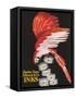 Scarlet Macaw with Ink Cans-null-Framed Stretched Canvas