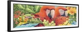 Scarlet Macaws-Durwood Coffey-Framed Premium Giclee Print