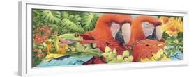 Scarlet Macaws-Durwood Coffey-Framed Premium Giclee Print