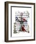 Scarlet Monkey-Fab Funky-Framed Art Print