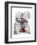 Scarlet Monkey-Fab Funky-Framed Art Print