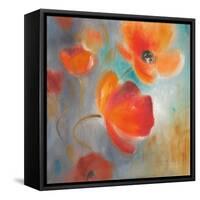 Scarlet Poppies in Bloom I-Lanie Loreth-Framed Stretched Canvas
