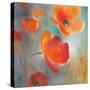 Scarlet Poppies in Bloom I-Lanie Loreth-Stretched Canvas