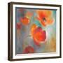 Scarlet Poppies in Bloom I-Lanie Loreth-Framed Art Print