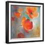 Scarlet Poppies in Bloom I-Lanie Loreth-Framed Art Print